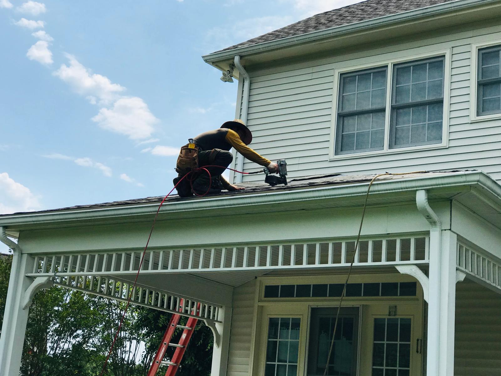 Full roof replacement completed in one day in Maryland