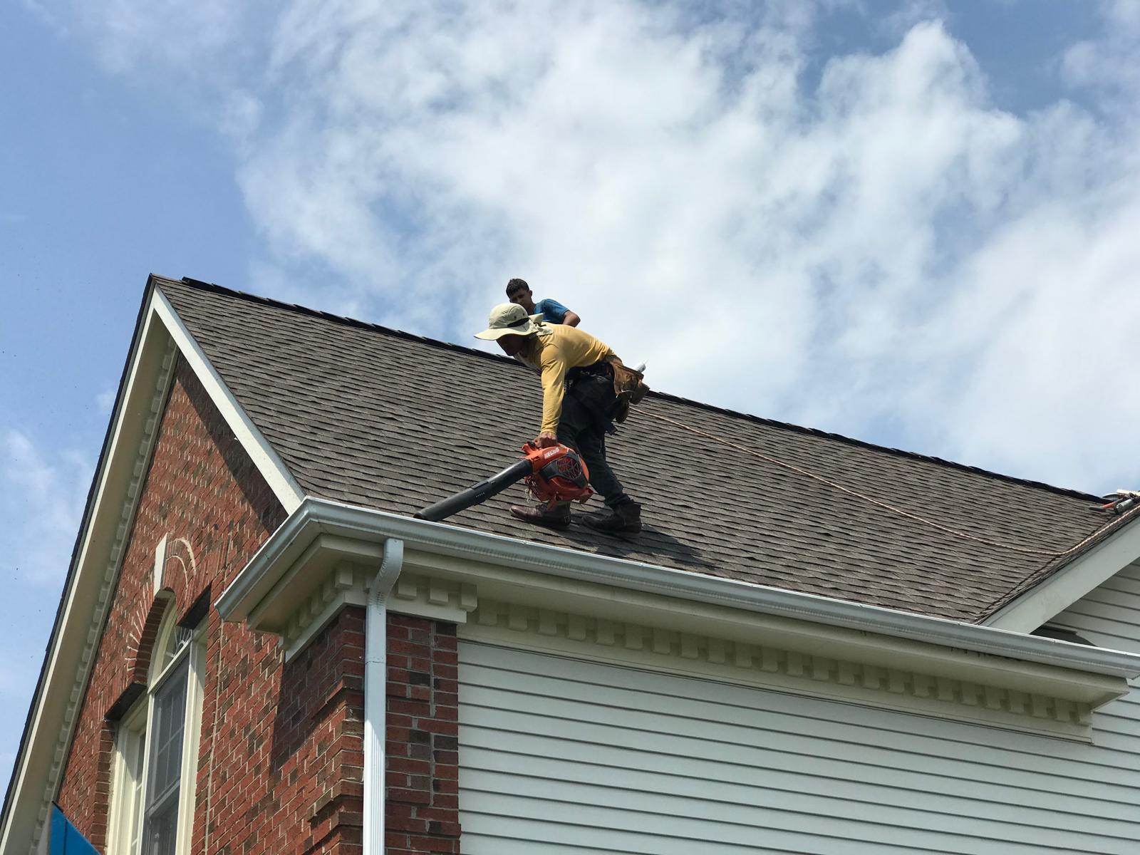 Storm restoration roofing project in the DMV