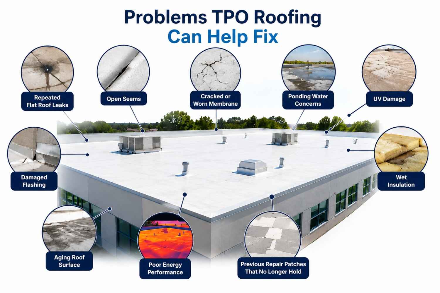 common tpo roofing problems and solutions