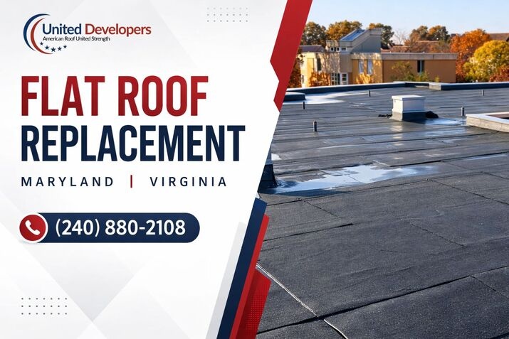 flat roof replacement guide banner