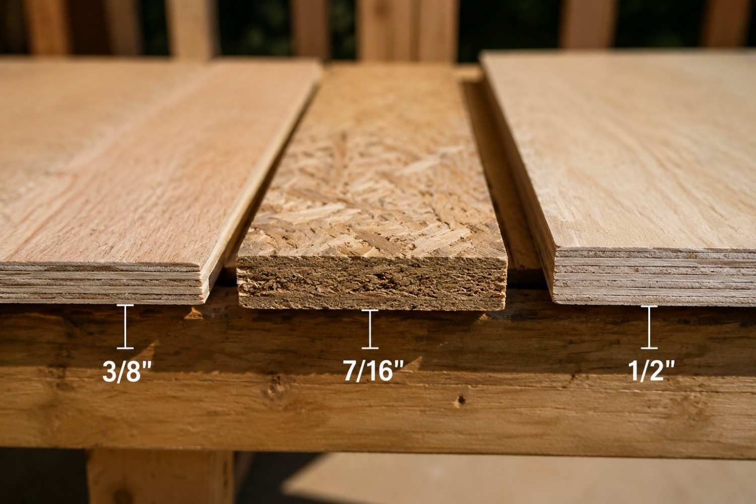 Roof sheathing thickness guide for residential roofing