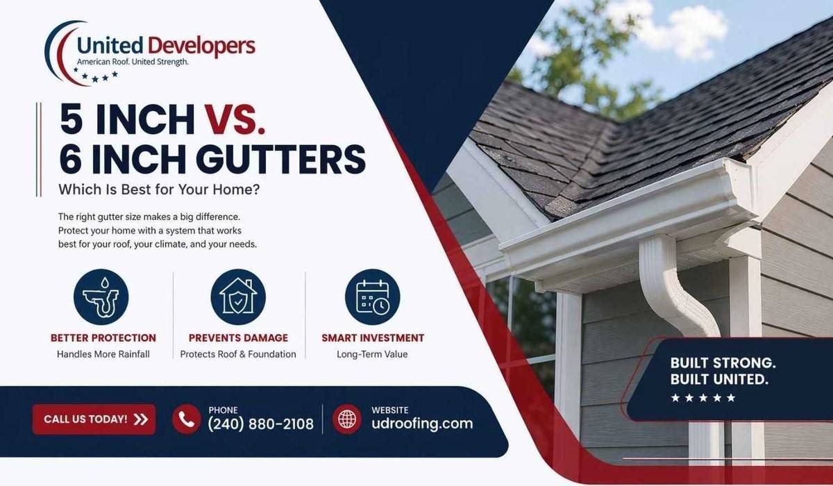 5 Inch vs 6 Inch Gutters: Which Is Best for Your Home?