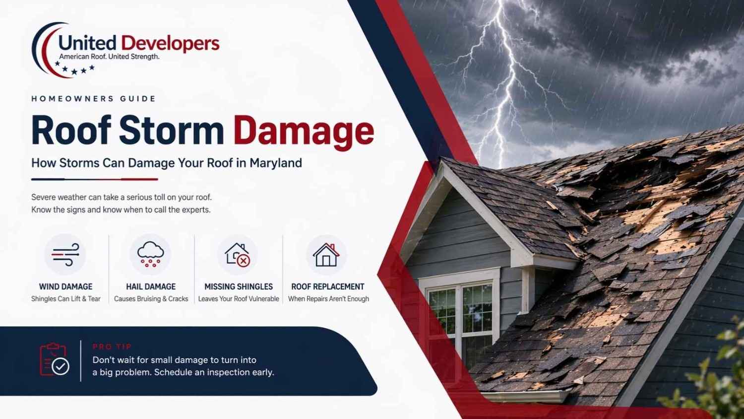 roof storm damage maryland