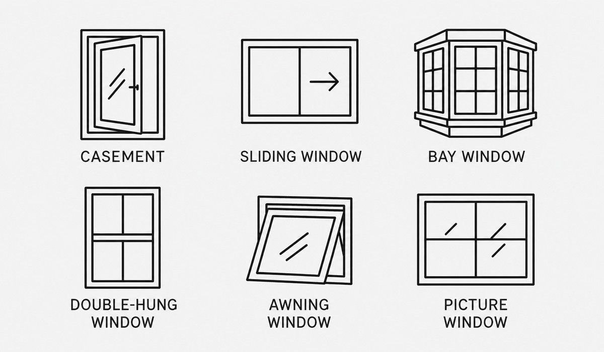 types of window