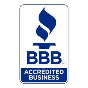 BBB accredited roofing business logo
