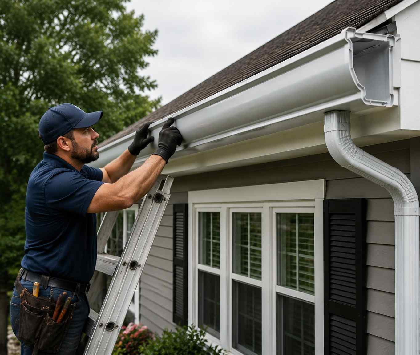 residential 6 inch gutter installation